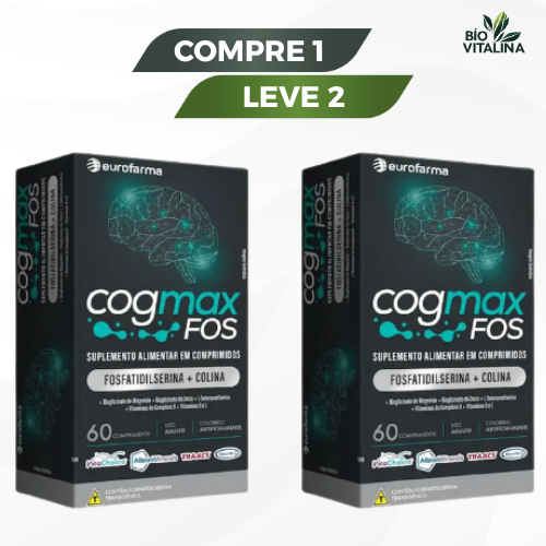 COGMAX FOS 60 COMPRIMIDOS     "Cérebro Turbinado - Memória e Foco Aprimorados!"