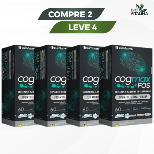 COGMAX FOS 60 COMPRIMIDOS     "Cérebro Turbinado - Memória e Foco Aprimorados!"