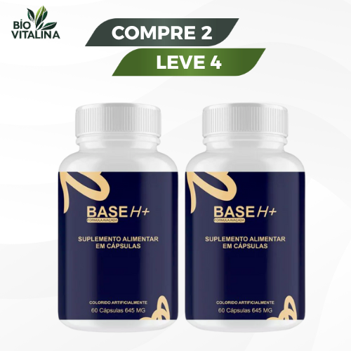 BASE H+ 60 CÁPSULAS     "pH Equilibrado - Alcalinização e Saúde Celular!"